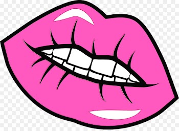 pink lip mouth eye clip art