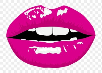 Pink lips png sticker, pop | Free PNG - rawpixel