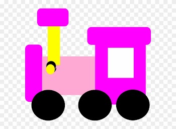 Pink Locomotive Train Clip Art At Clker - Cute Pink Train Clipart