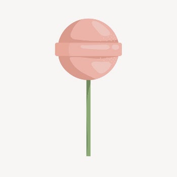 Pink lollipop collage element, cute | Free Vector Illustration - rawpixel