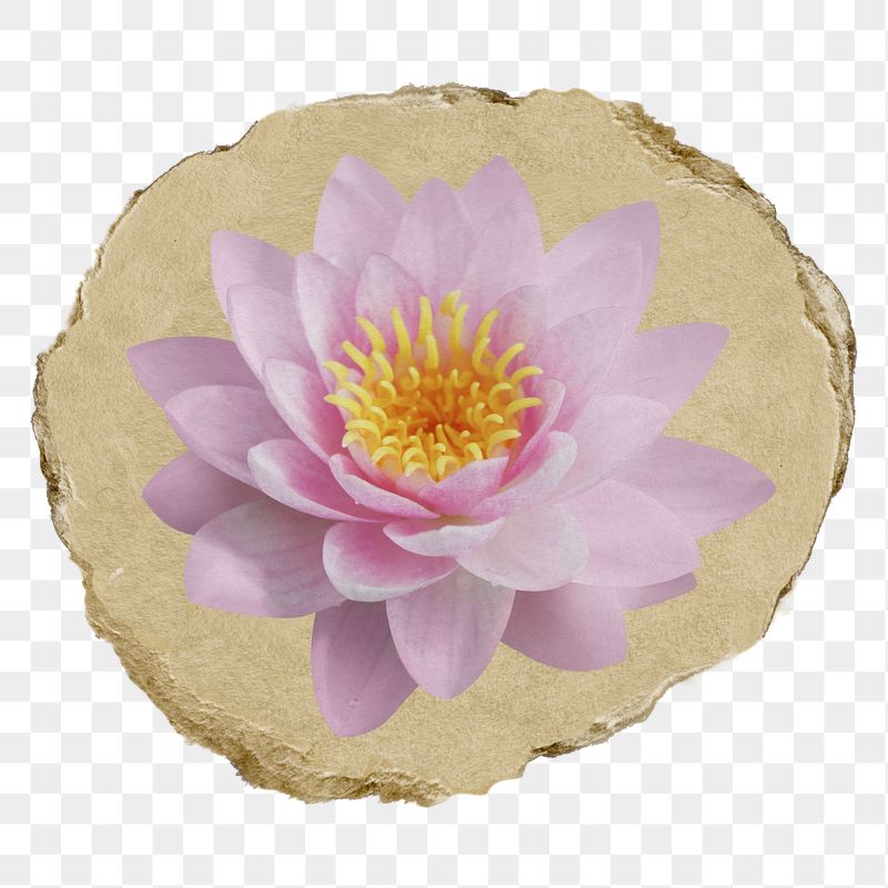 Pink lotus png flower sticker, | Free PNG - rawpixel
