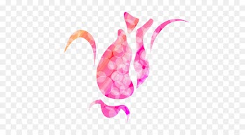 Pink M - boken silhouette 