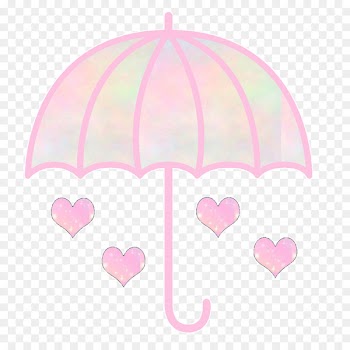 Pink M Heart - chuva de amor 