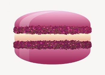 Pink macaron clipart, food illustration | Free Vector - rawpixel