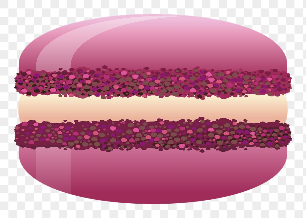 Pink macaron png sticker dessert | Free PNG - rawpixel