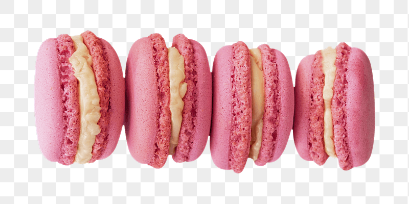 Pink macarons png sticker, transparent | Free PNG - rawpixel