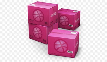 pink magenta - Dribbble Shipping Box 