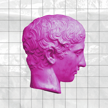 Pink male head sculpture, funky | Free Photo - rawpixel