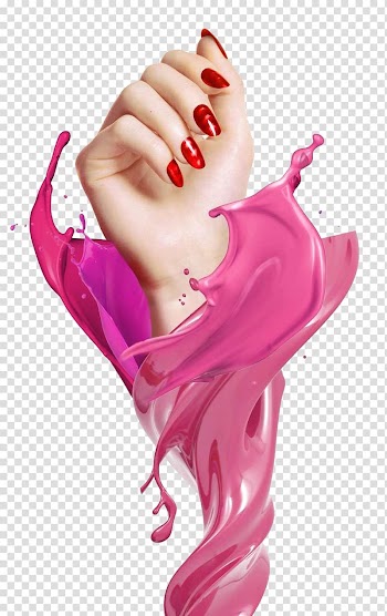 Pink manicure, Nail art Poster Gel nails Artificial nails, Colorful Nail transparent background PNG clipart