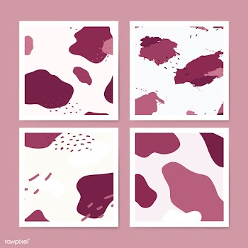 Pink Memphis pattern design vector | Free stock vector - 535663
