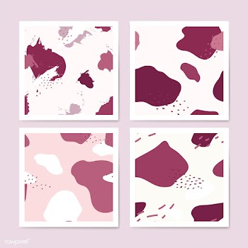 Pink Memphis pattern design vector | Free stock vector - 535675