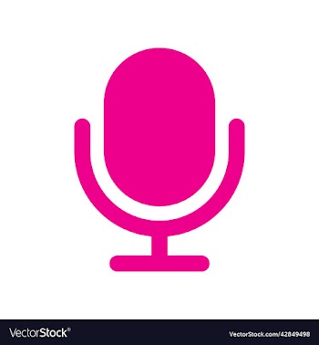 pink microphone icon