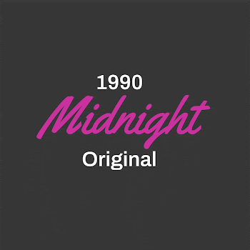 Pink midnight logo template, retro | Free Vector Template - rawpixel