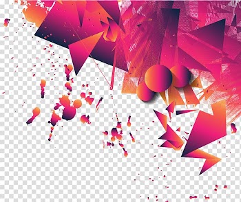 Pink mosaic , Line Euclidean Illustration, Red graffiti transparent background PNG clipart