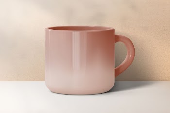Pink mug, kitchen utensil object | Free Photo - rawpixel