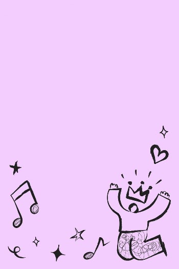 Pink music doodle background, colorful | Free Photo - rawpixel