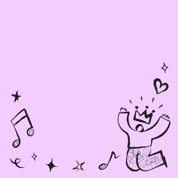 Pink music doodle background, colorful | Free PSD - rawpixel