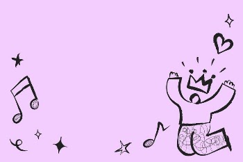 Pink music doodle background, colorful | Free PSD - rawpixel
