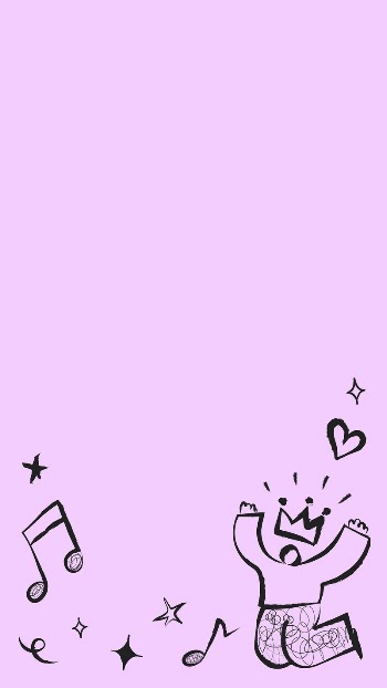 Pink music doodle phone wallpaper, | Free Photo - rawpixel