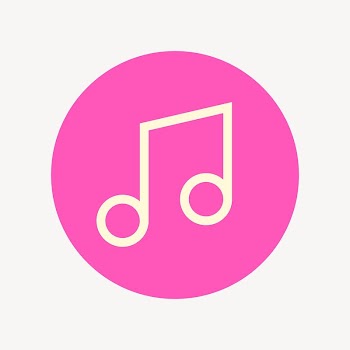 Pink music icon collage element | Free Vector - rawpixel