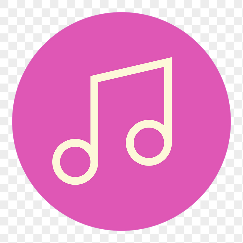 Pink music icon png sticker, | Free PNG - rawpixel