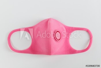 Pink N95 respirator mask for coronavirus protection