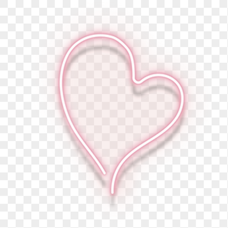 Pink neon heart png sticker, | Free PNG Illustration - rawpixel