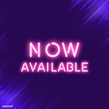 Pink now available neon sign vector | Free stock vector - 535200