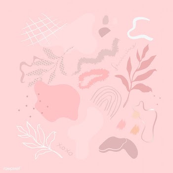 Pink organic shape set vector | Free  vector - 2285919