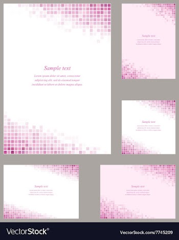 Pink page corner design template vector image