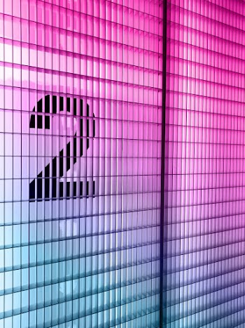 Pink Panel Labeled With 2 Number