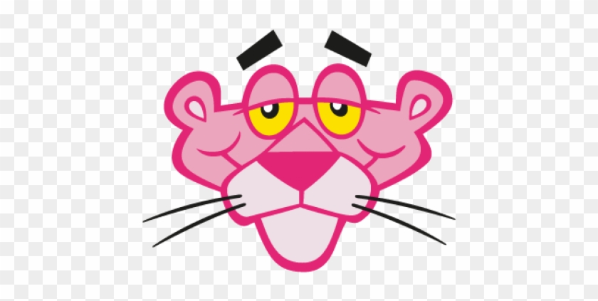 Pink Panther Vector - Pink Panther Face Mask