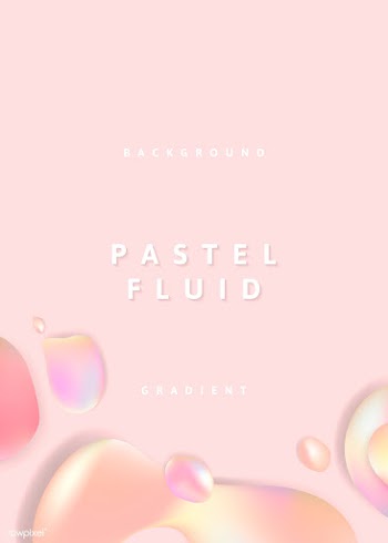 Pink pastel fluid design poster vector | Free stock vector - 594748