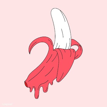 Pink pastel juicy banana vector | Free stock vector - 487575