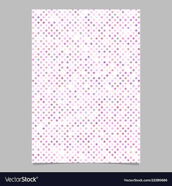 Pink pentagram star shape pattern background vector image