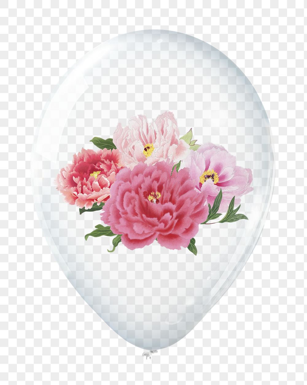 Pink peonies png, flower in clear | Free PNG - rawpixel