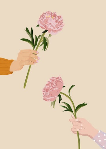 Pink peony background, aesthetic flowers | Free Vector Illustration - rawpixel