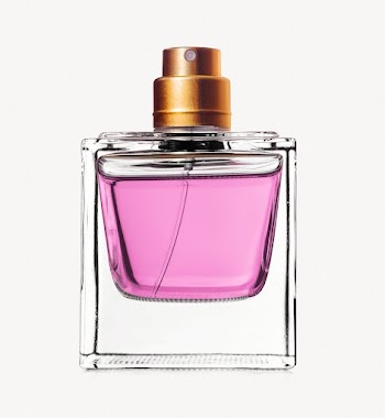 Pink perfume bottle collage element | Free PSD - rawpixel