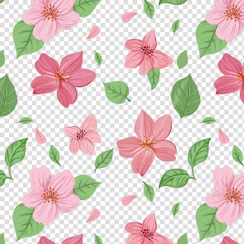 Pink petaled flowers , Pink flowers Euclidean , Flower background transparent background PNG clipart