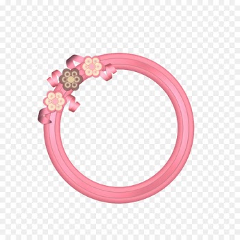Pink Picture frame Download - Pink round frame 