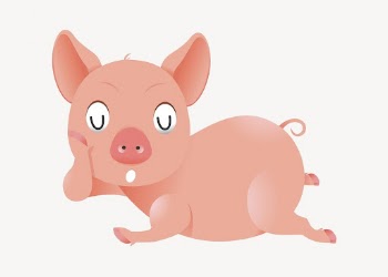 Pink pig sticker, cartoon animal | Free Vector - rawpixel