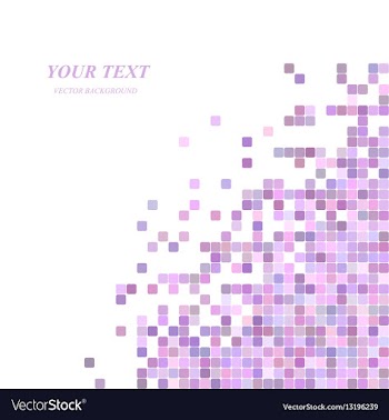 Pink pixel square pattern background design vector image