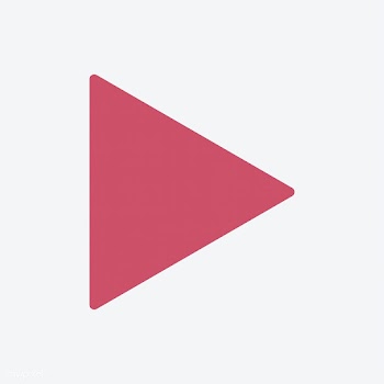 Pink play icon on white background | Free stock vector - 457556