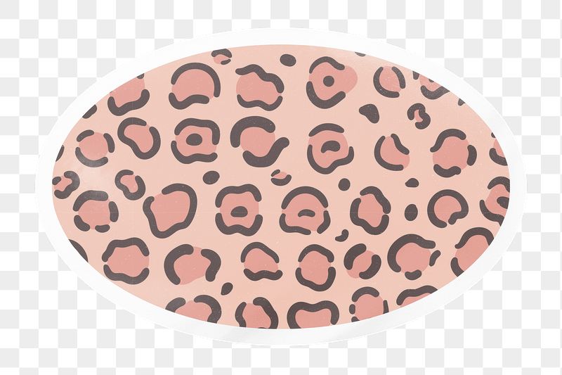 Pink png animal print, leopard | Free PNG - rawpixel