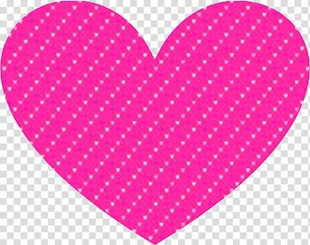 , pink polka-dot heart transparent background PNG clipart