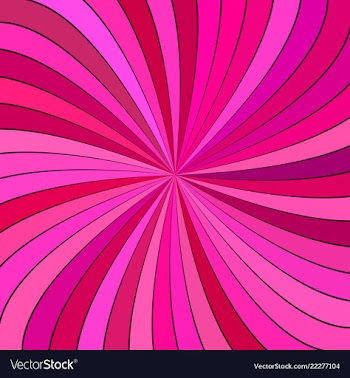 Pink psychedelic abstract spiral stripe vector image