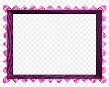 Pink Purple Fancy Loop Cut Rectangular Powerpoint Border - Pink And Red Border