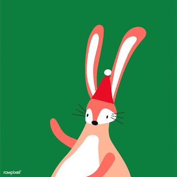Pink rabbit in a cartoon style vector | Free stock vector - 477149