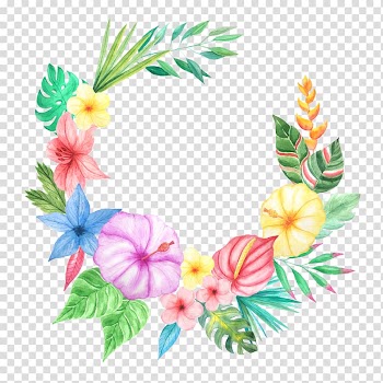 Pink, red, and yellow flowers art, Wedding invitation Flower , Creative flower frame transparent background PNG clipart