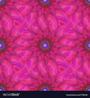 Pink repeating fractal pattern design vector image